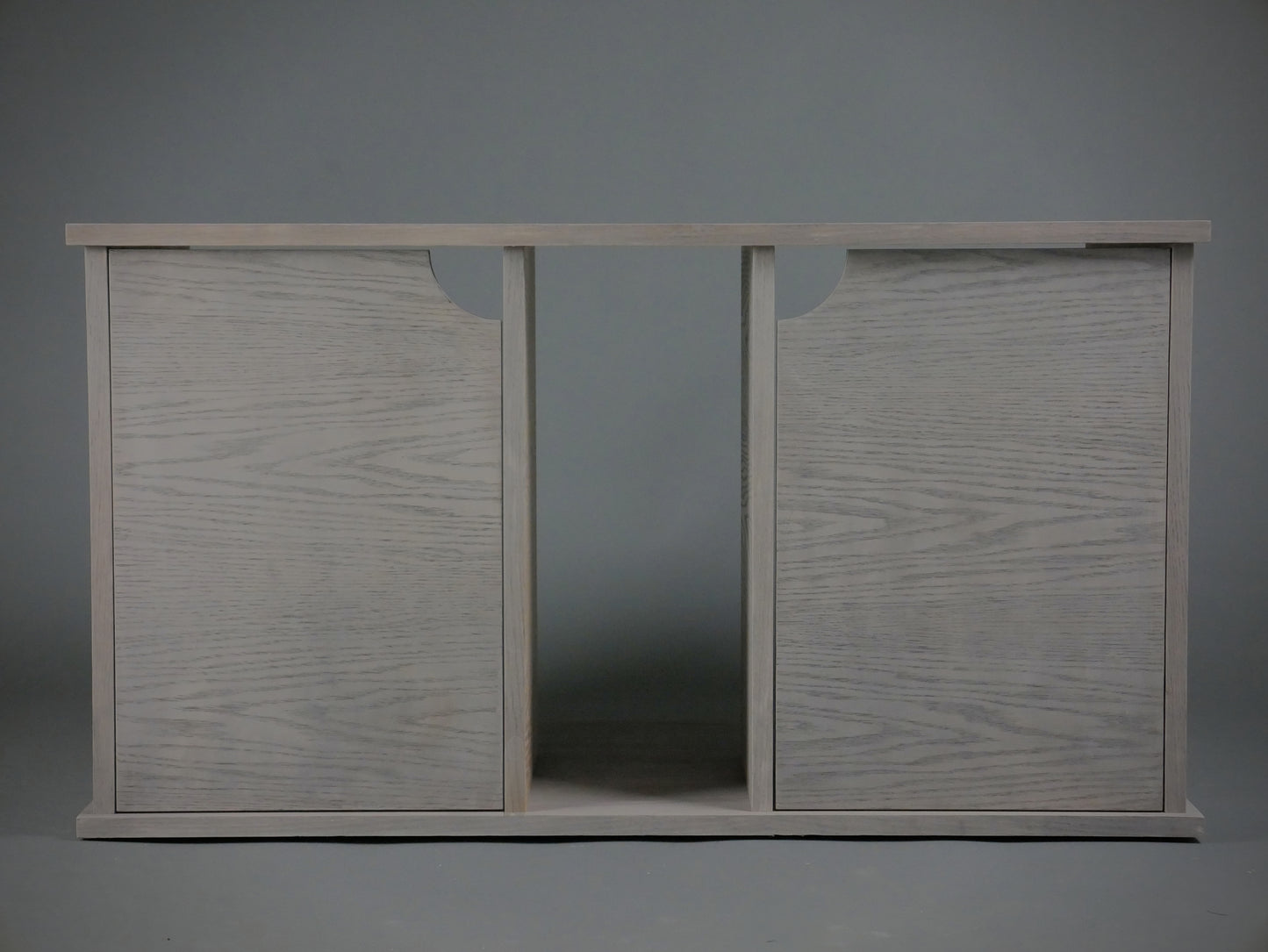 Double Litter Box Cabinet Bench With Two Separate Cubbies